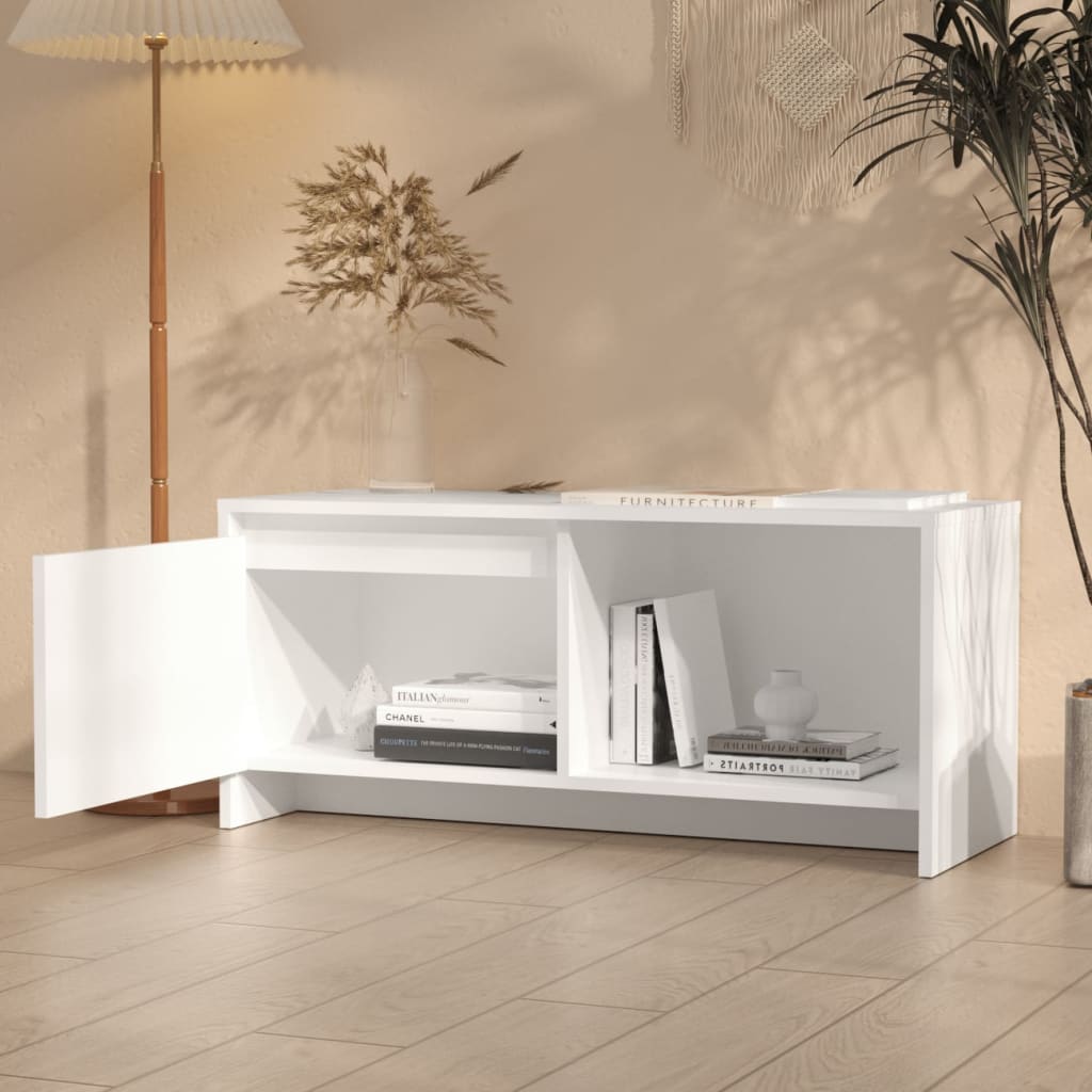 Tv Cabinet Stands White Chipboard