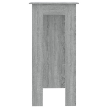 Bar Table With Shelf Grey Sonoma Chipboard