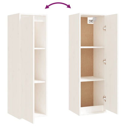 Wall Cabinet White/Honey Brown/Natural  Solid Wood Pine