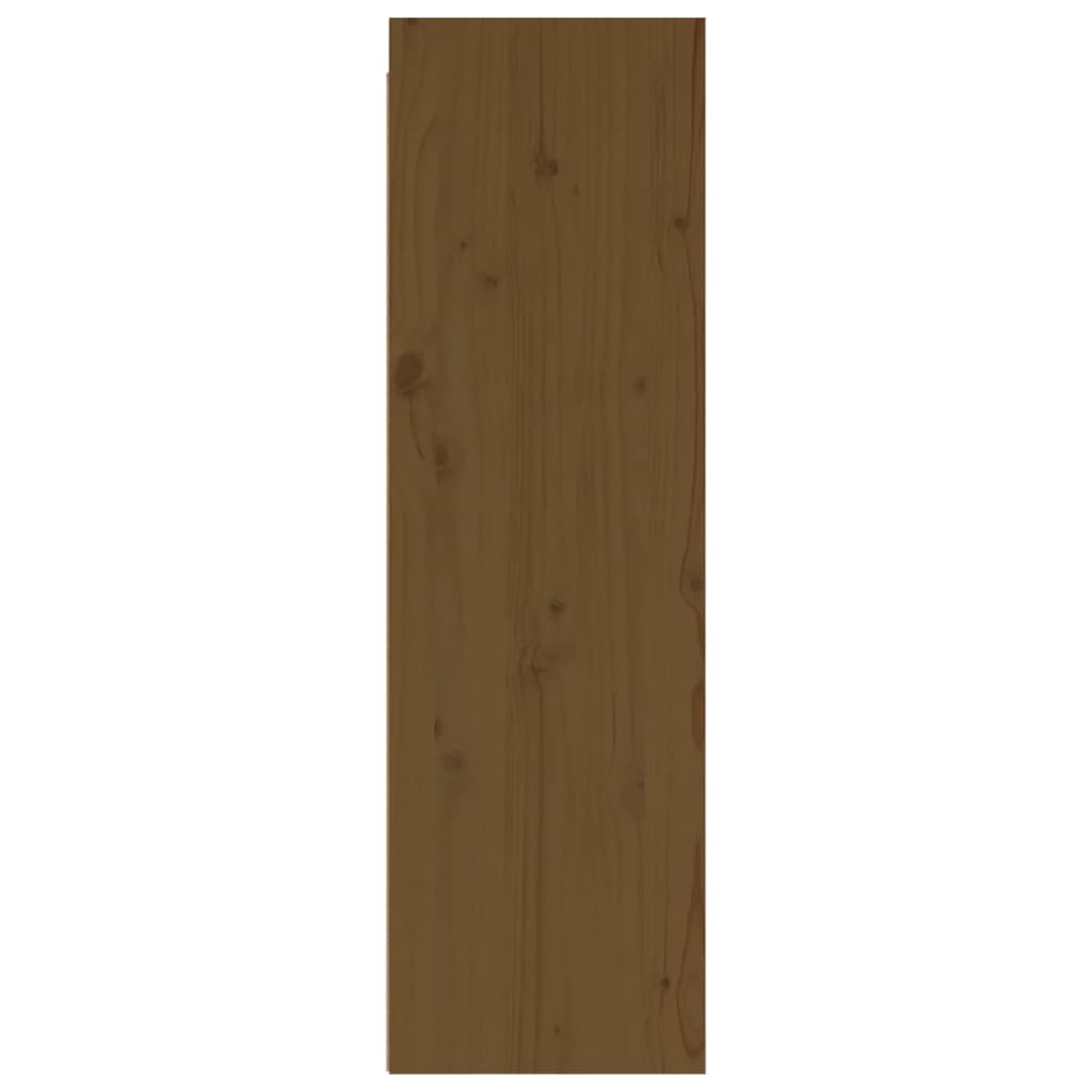 Wall Cabinet White/Honey Brown/Natural  Solid Wood Pine
