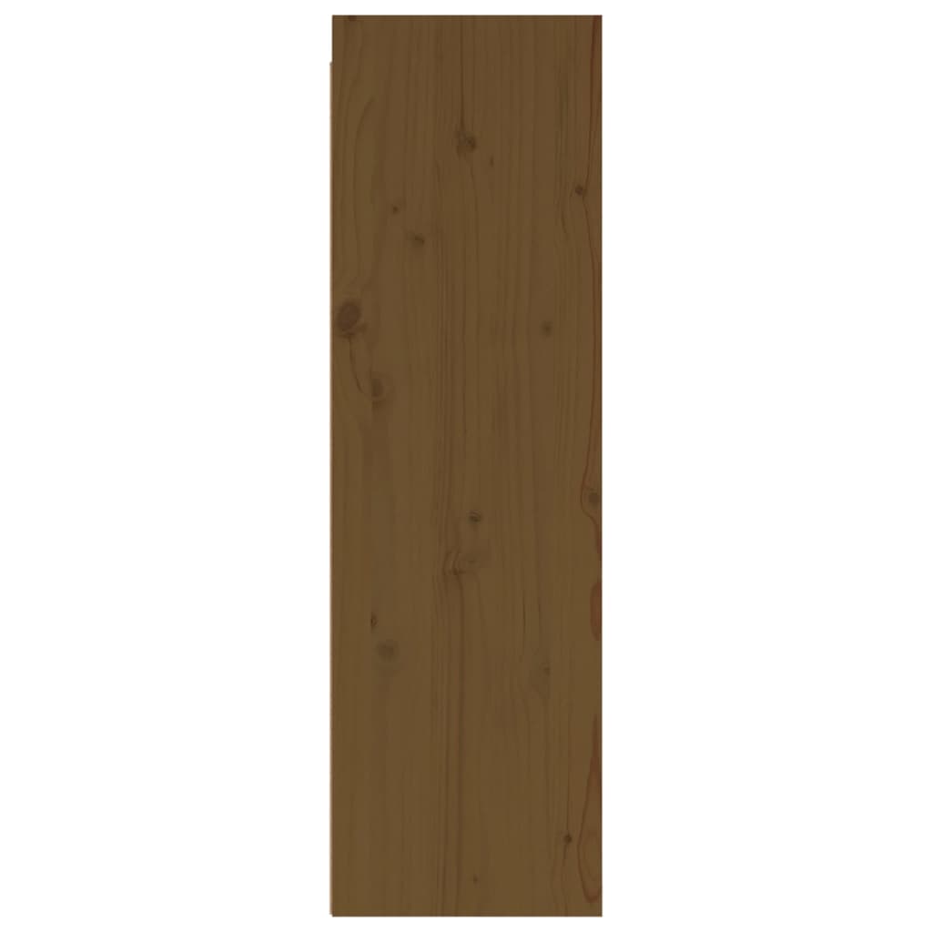 Wall Cabinets 2 Pcs Honey Brown/White/Natural Solid Wood Pine
