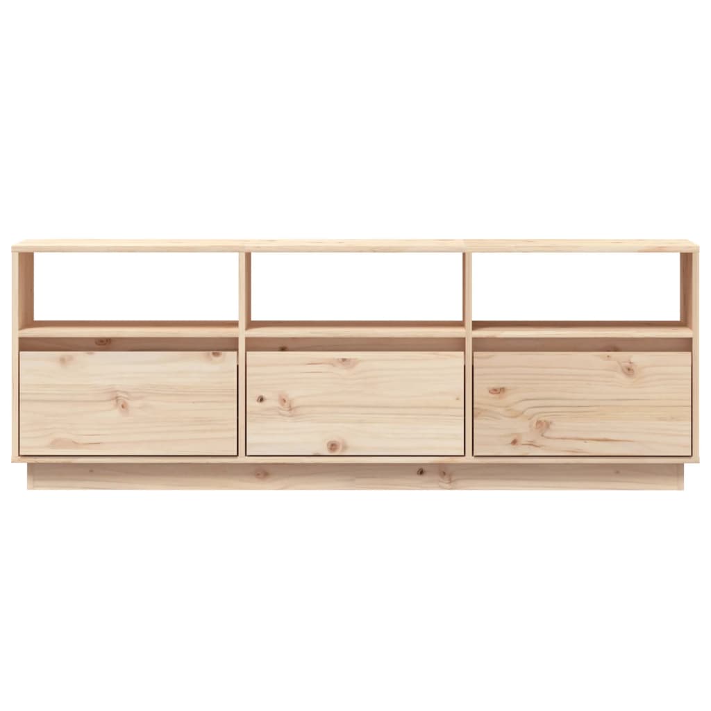 Tv Cabinet Stands Natural/Black/Honey Brown Solid Wood Pine