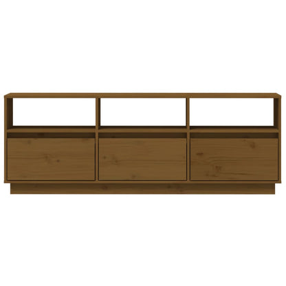 Tv Cabinet Stands Natural/Black/Honey Brown Solid Wood Pine