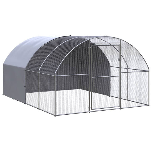 Large Chicken Coop 3x4x2m Galvanised Steel | HomeAndLiving