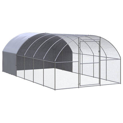 Chicken Coop 3x6x2m Galvanised Steel Enclosure | HomeAndLiving