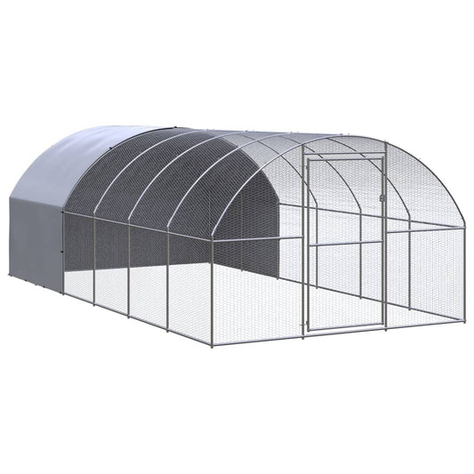Chicken Coop 3x6x2m Galvanised Steel Enclosure | HomeAndLiving