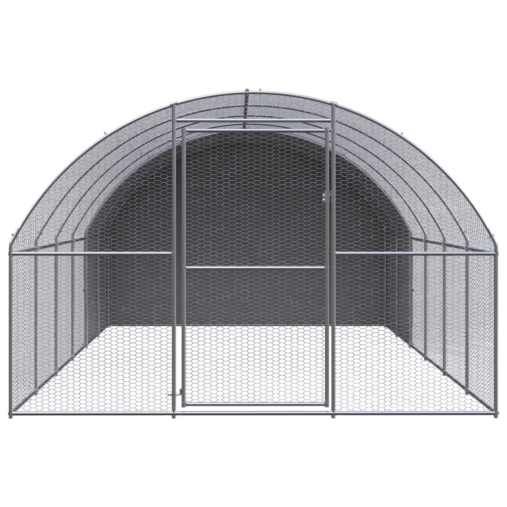 Chicken Coop 3x6x2m Galvanised Steel Enclosure | HomeAndLiving