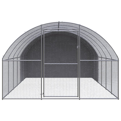 Chicken Coop 3x6x2m Galvanised Steel Enclosure | HomeAndLiving