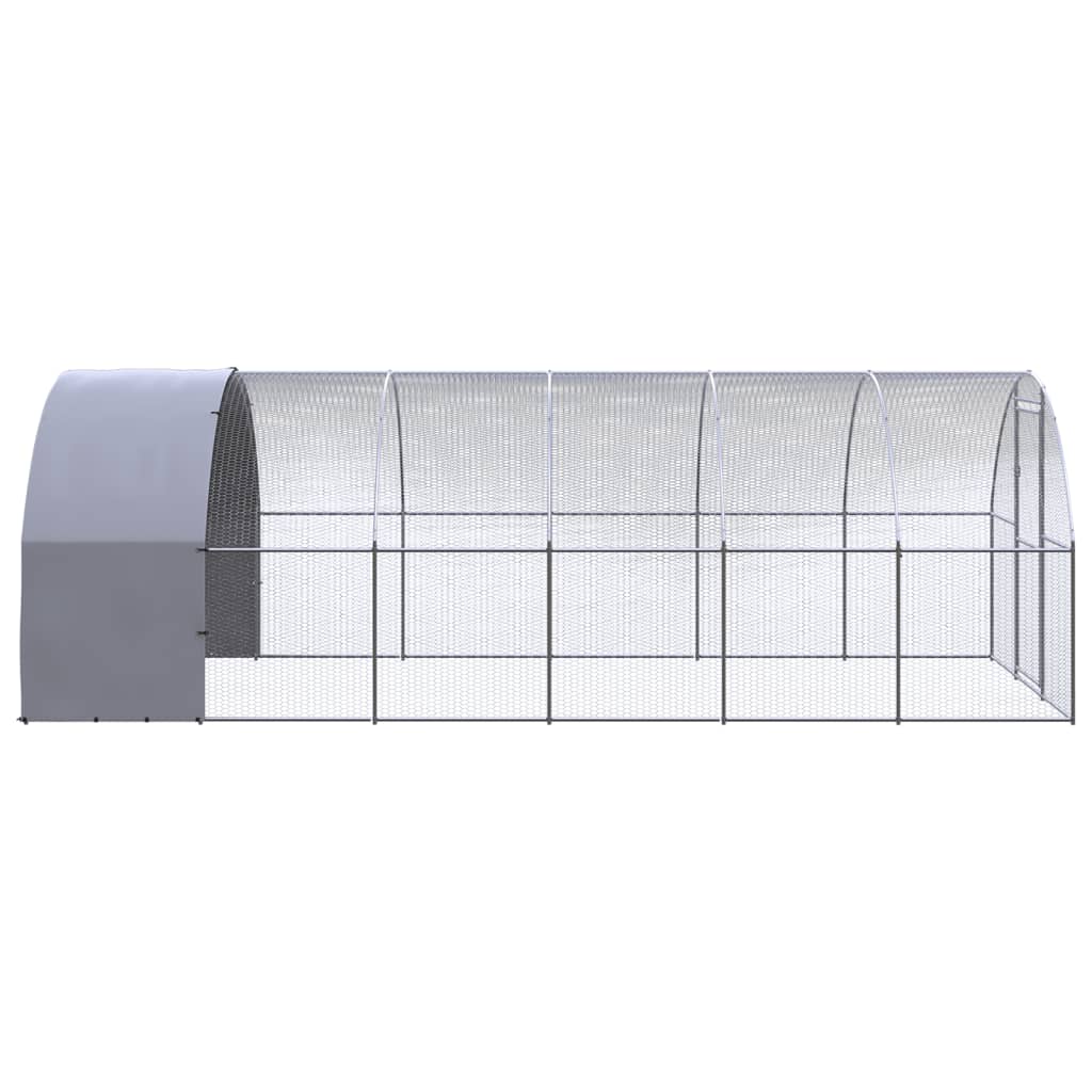 Chicken Coop 3x6x2m Galvanised Steel Enclosure | HomeAndLiving