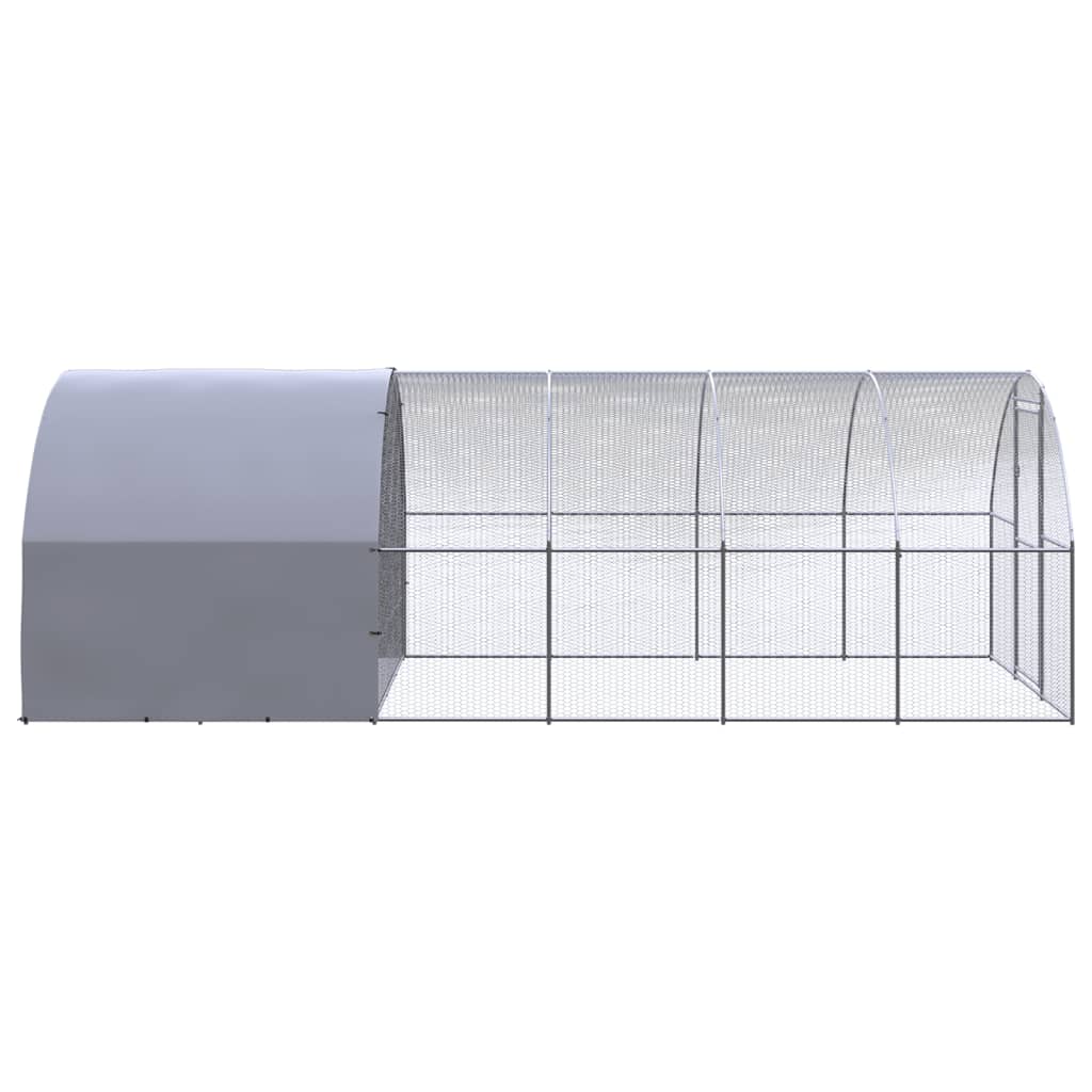Chicken Coop 3x6x2m Galvanised Steel Enclosure | HomeAndLiving