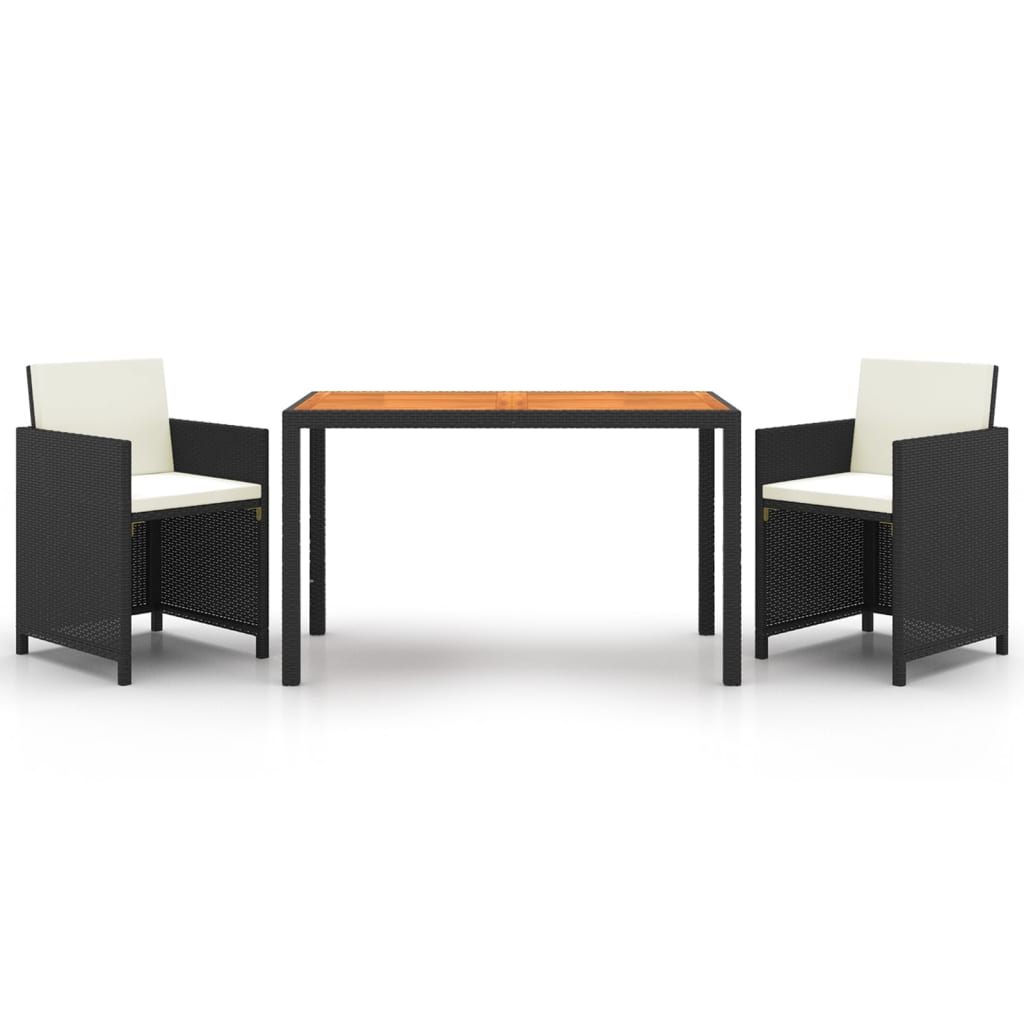 Decorative 3 Piece Garden Dining Set Home Use Outdoor Living 