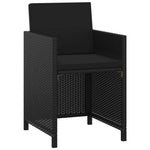 Stylish 3 Piece Garden Dining Set Black Living Space Upgrade Urban Style