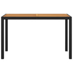 Stylish 3 Piece Garden Dining Set Black Living Space Upgrade Urban Style