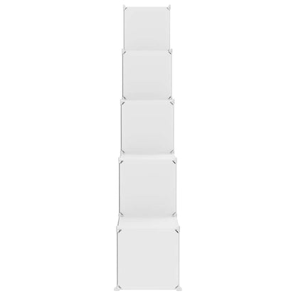 Cube Storage Cabinet White Plastic 155 cm x 31.5 cm x 154 cm