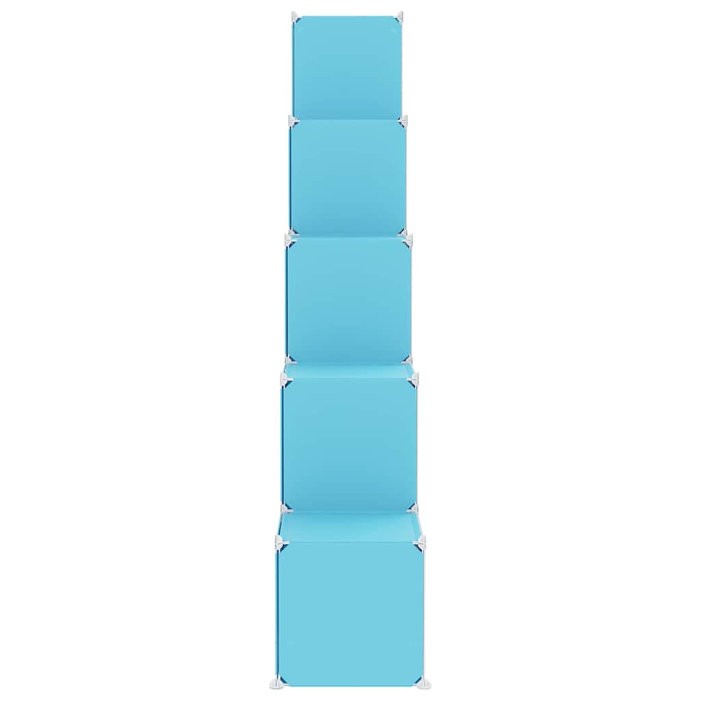 Storage Cabinet Blue Cubes 155 cm x 31.5 cm x 154 cm