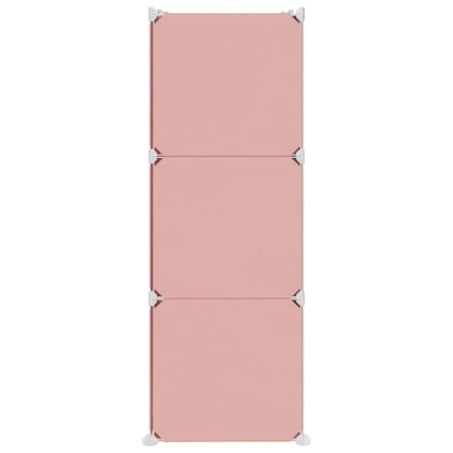 Pink Cube Storage Cabinet 74 cm x 36.5 cm x 108 cm