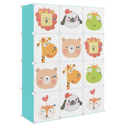 Kids Storage Cabinet Green 110 cm x 36.5 cm x 143.5 cm
