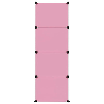 Pink Cube Storage Cabinet For Kids 110 cm x 46.5 cm x 144 cm