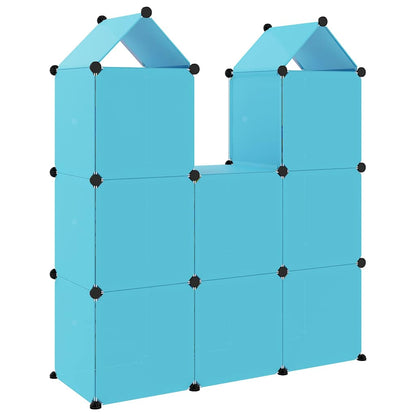 Kids Storage Cabinet Blue 109.5 cm x 36.5 cm x 127 cm