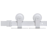 Sliding Door Hardware Kit 183cm Steel White | HomeAndLiving