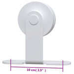 Sliding Door Hardware Kit 183cm Steel White | HomeAndLiving