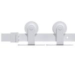 Sliding Door Hardware Kit 200cm Steel White | HomeAndLiving