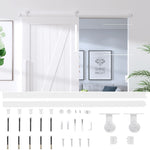Sliding Door Hardware Kit 200cm Steel White | HomeAndLiving