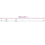Sliding Door Hardware Kit 200cm Steel White | HomeAndLiving