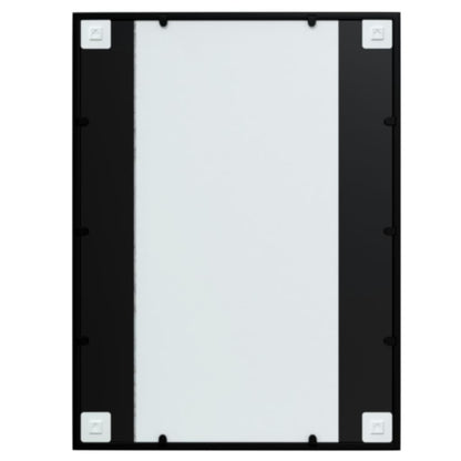 Black Metal Wall Mirror 80x60cm | HomeAndLiving