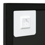 Black Metal Wall Mirror 80x60cm | HomeAndLiving