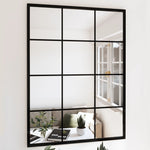 Black Metal Wall Mirror 80x60cm | HomeAndLiving