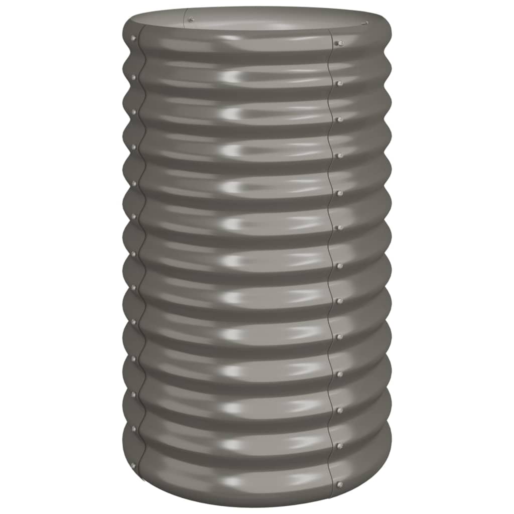 Galvanised Steel Garden Planter 40x68cm Grey | HomeAndLiving