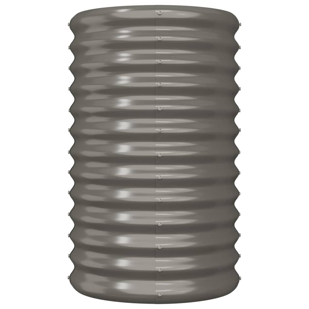 Galvanised Steel Garden Planter 40x68cm Grey | HomeAndLiving