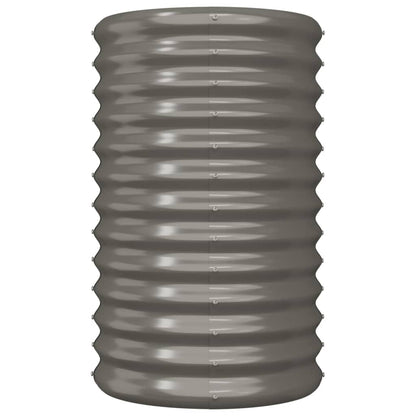 Galvanised Steel Garden Planter 40x68cm Grey | HomeAndLiving