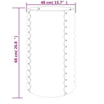Galvanised Steel Garden Planter 40x68cm Grey | HomeAndLiving