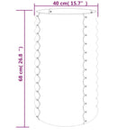 Galvanised Steel Garden Planter 40x68cm | HomeAndLiving