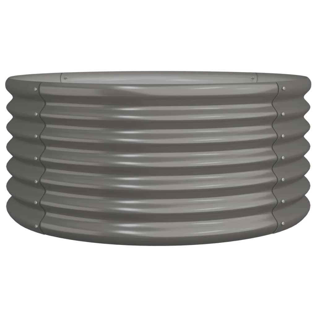 Galvanised Steel Garden Planter 80cm Round | HomeAndLiving