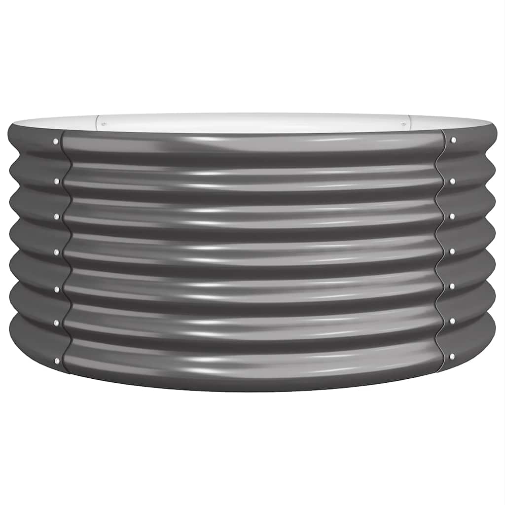 Galvanised Steel Garden Planter 80cm Round | HomeAndLiving
