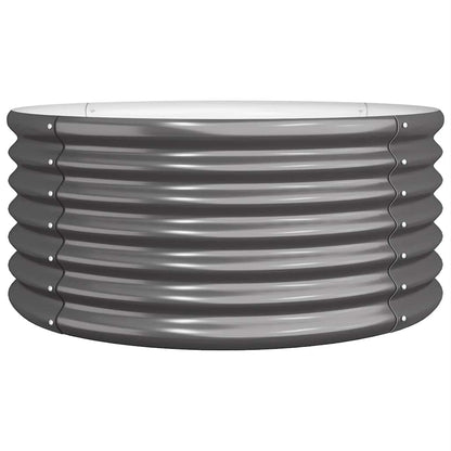 Galvanised Steel Garden Planter 80cm Round | HomeAndLiving