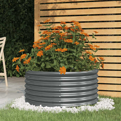 Galvanised Steel Garden Planter 80cm Round | HomeAndLiving