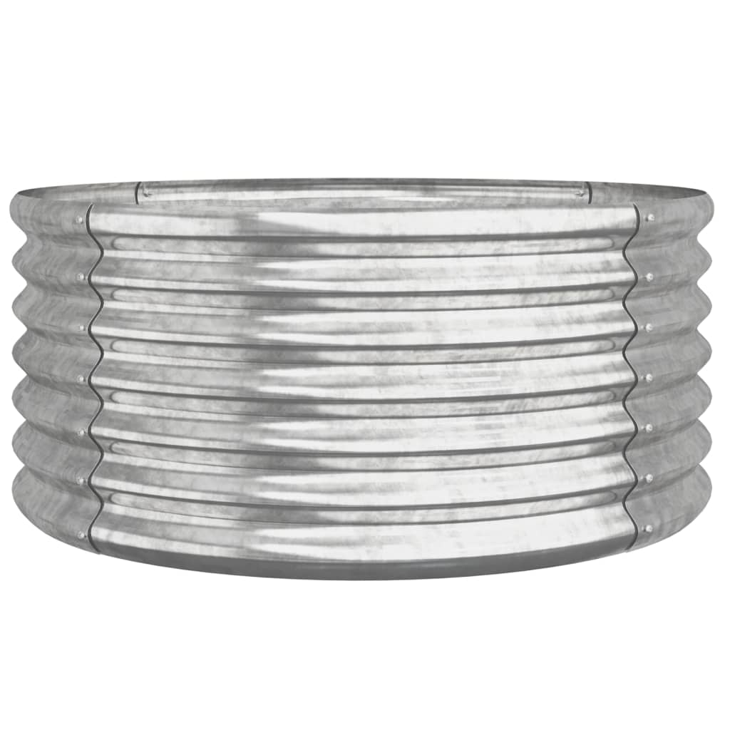 Galvanised Steel Garden Planter 80cm Round | HomeAndLiving