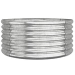 Galvanised Steel Garden Planter 80cm Round | HomeAndLiving