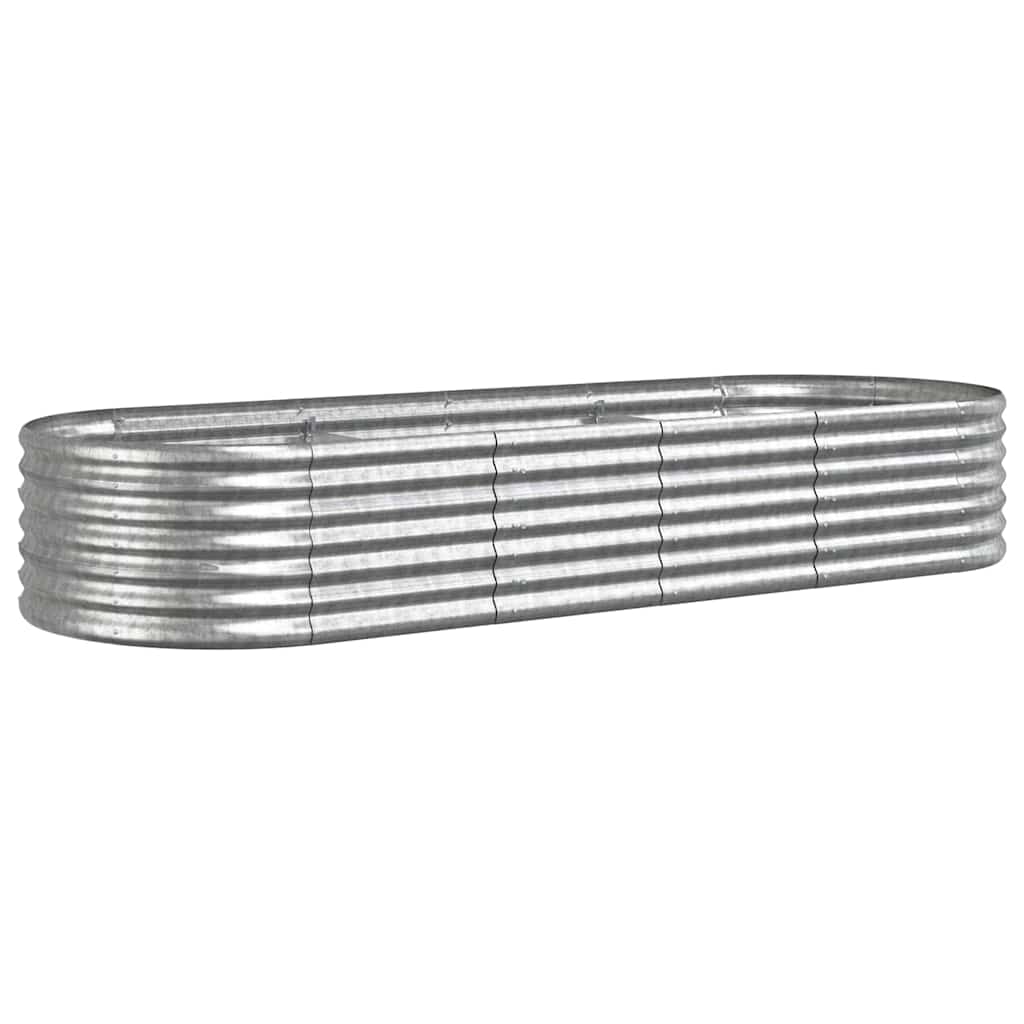 Galvanised Steel Raised Garden Bed 224x80cm | HomeAndLiving