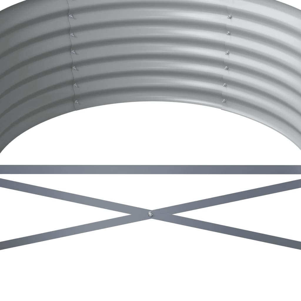 Galvanised Steel Raised Garden Bed 512cm Oval | HomeAndLiving