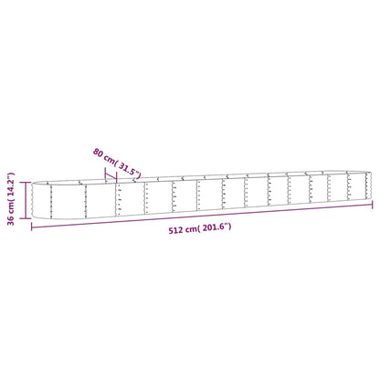 Galvanised Steel Raised Garden Bed 512cm Oval | HomeAndLiving