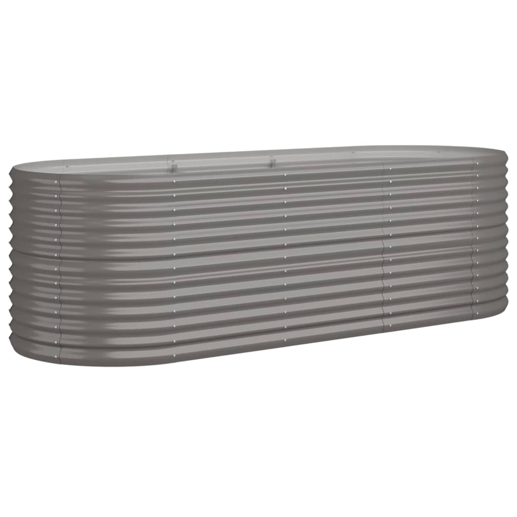 Galvanised Steel Raised Garden Bed 224x80cm | HomeAndLiving