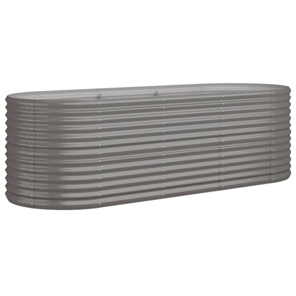 Galvanised Steel Raised Garden Bed 224x80cm | HomeAndLiving
