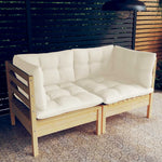 Minimalist 2 Seater Garden Sofa with Relaxing Seating Evening