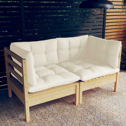 Minimalist 2 Seater Garden Sofa with Relaxing Seating Evening 