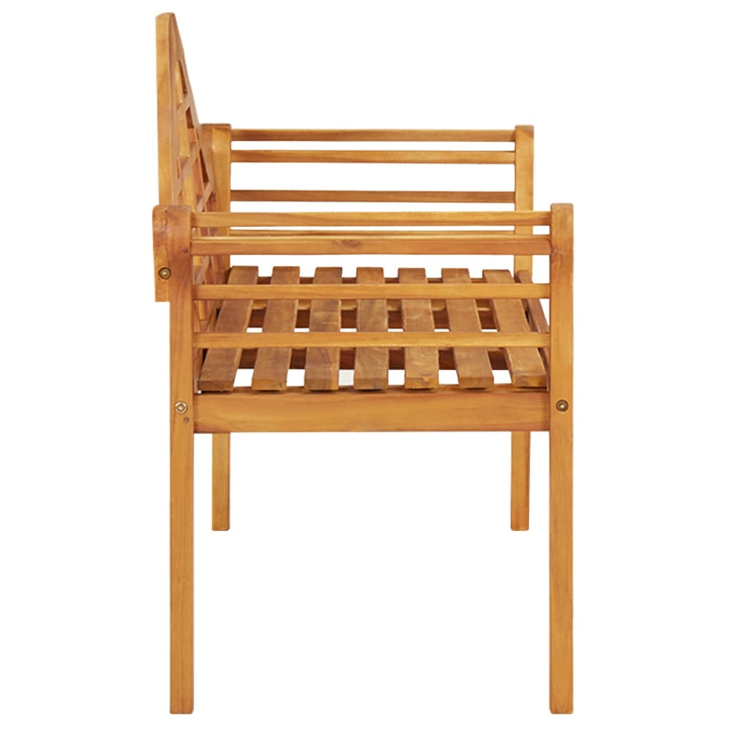 Acacia Wood Garden Bench 125cm Outdoor Seat | HomeAndLiving